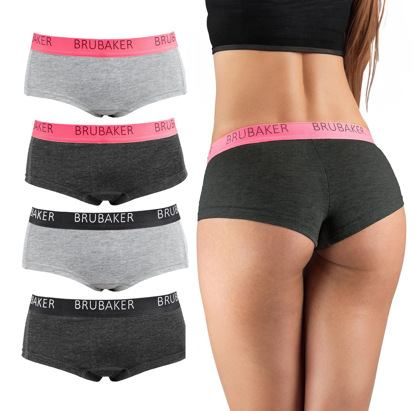 BRUBAKER Panty 4er Pack Damen Panties günstig online kaufen