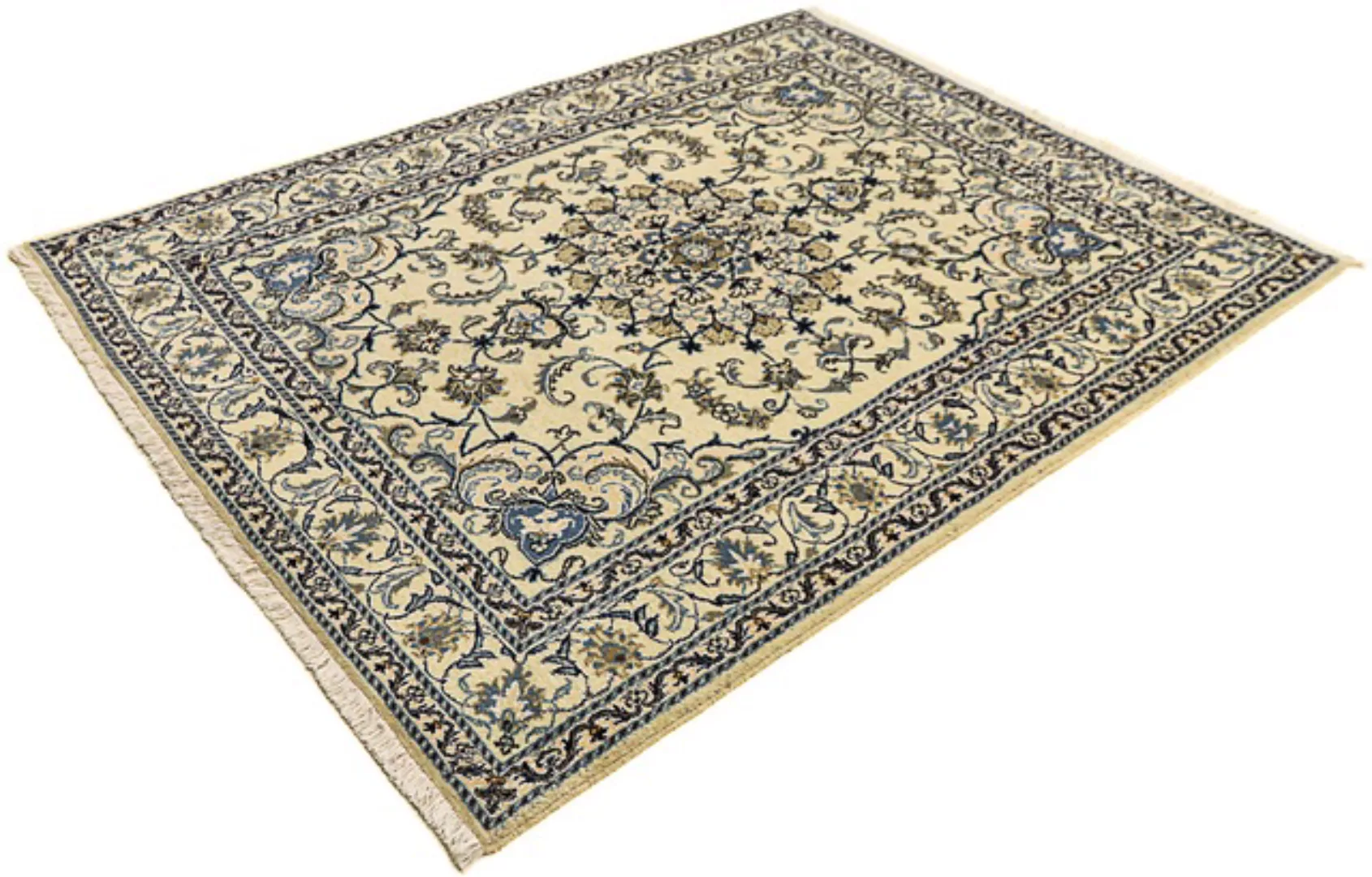 morgenland Orientteppich »Perser - Nain - 196 x 150 cm - beige«, rechteckig günstig online kaufen