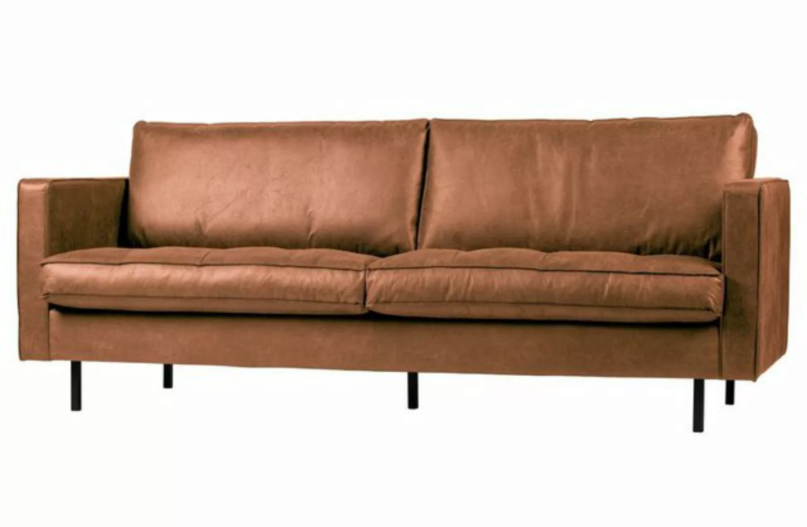 BePureHome Sofa Sofa Rodeo "Classic" 2,5-Sitzer - Leder Cognac, Freistellba günstig online kaufen