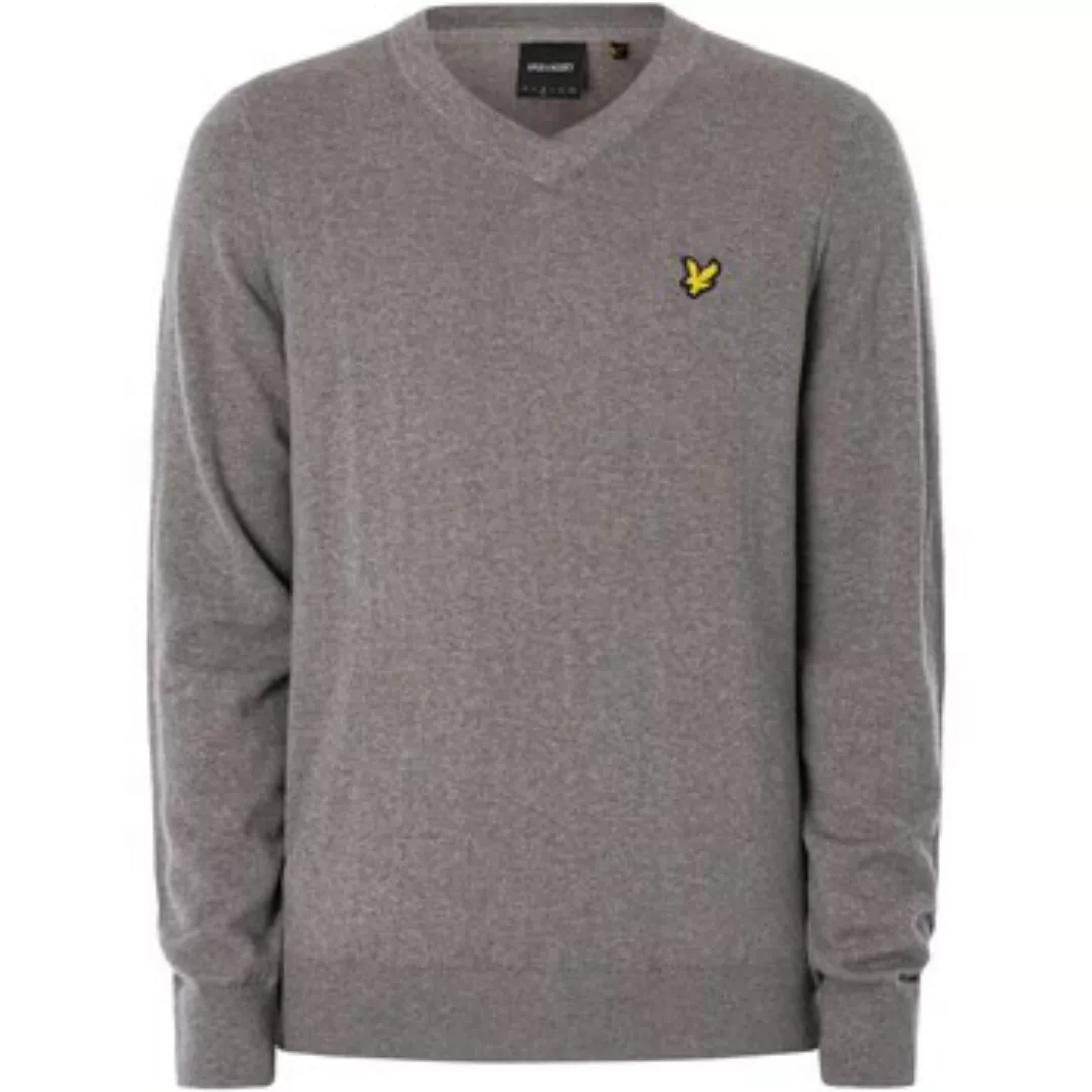 Lyle & Scott  Pullover V-Ausschnitt-Strick Aus Baumwolle Und Merinowolle günstig online kaufen