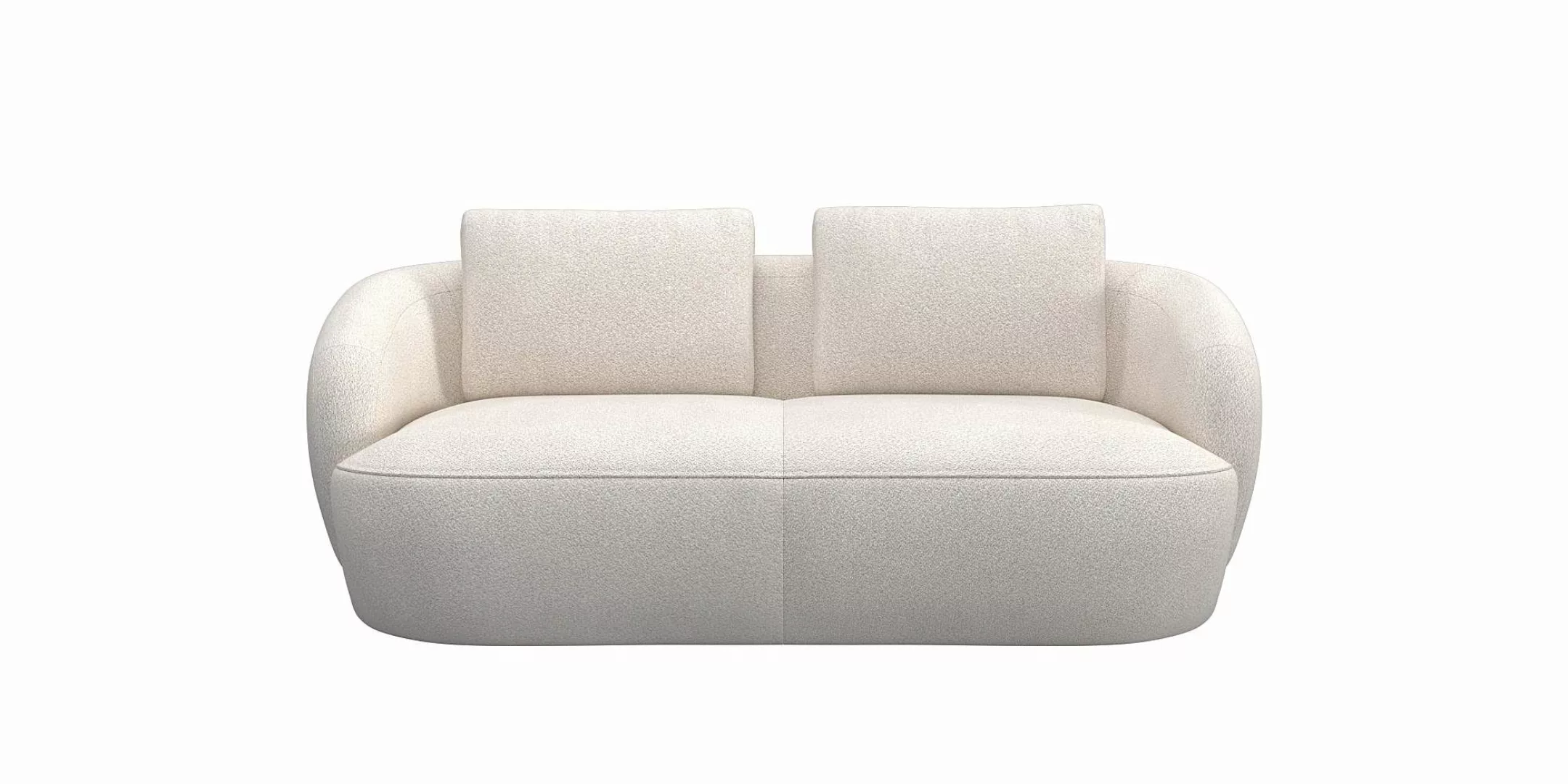 FLEXLUX 2,5-Sitzer »Torino, rund, Couch, Loveseat,«, Modernes, organisches günstig online kaufen