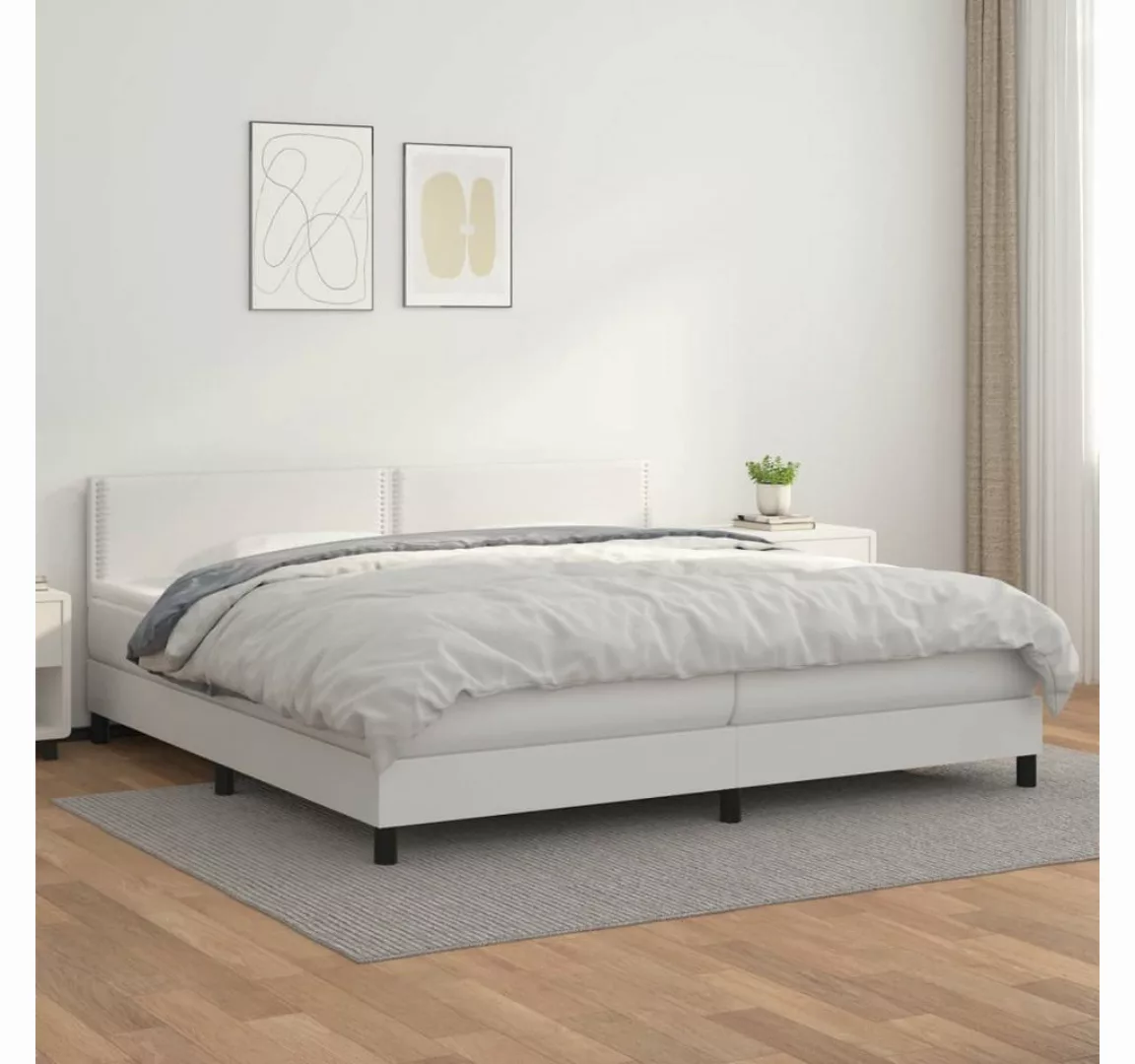 vidaXL Boxspringbett Bett Boxspringbett mit Matratze Kunstleder (200 x 200 günstig online kaufen