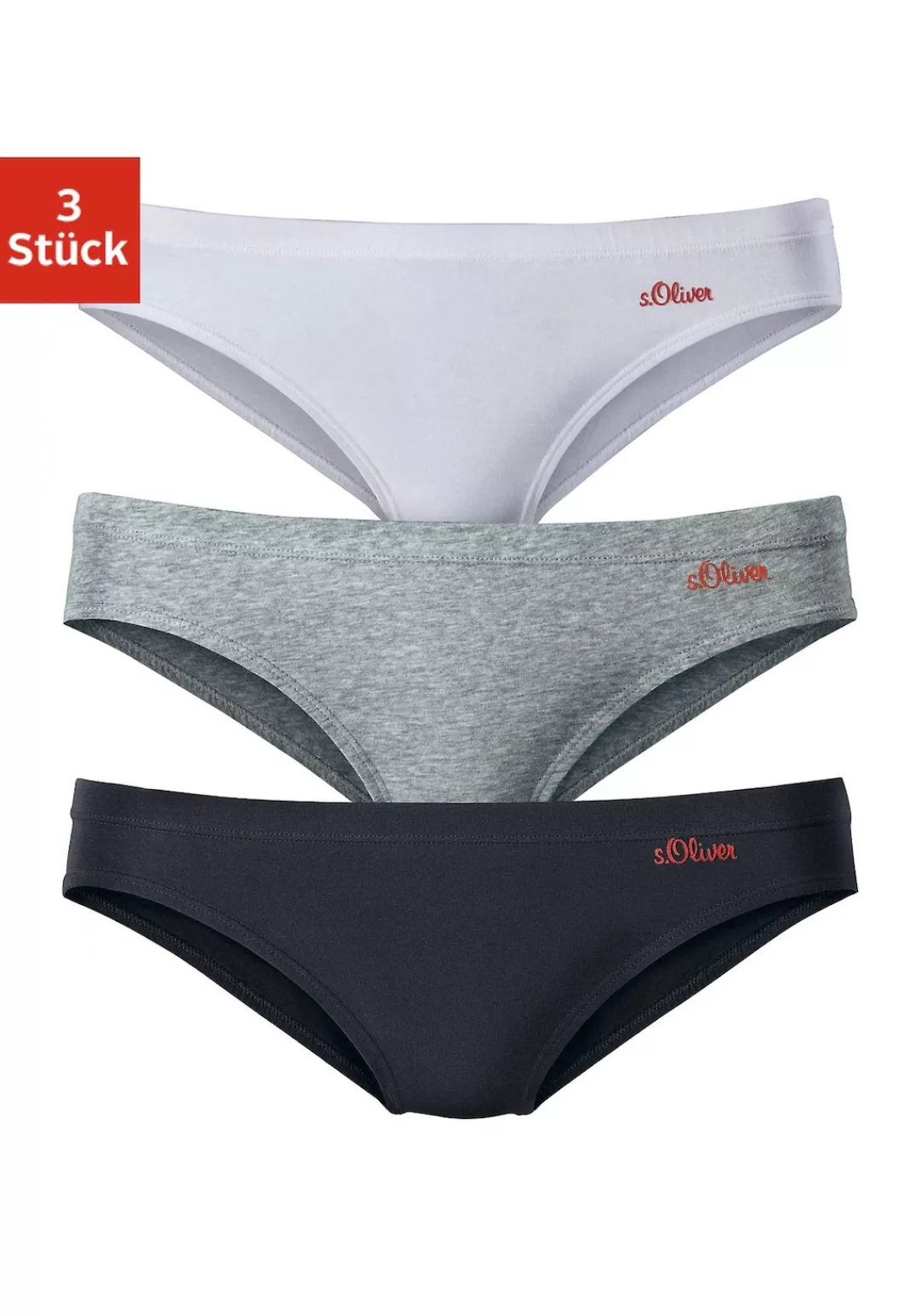 s.Oliver Bikinislip, (Packung, 3 St.) günstig online kaufen