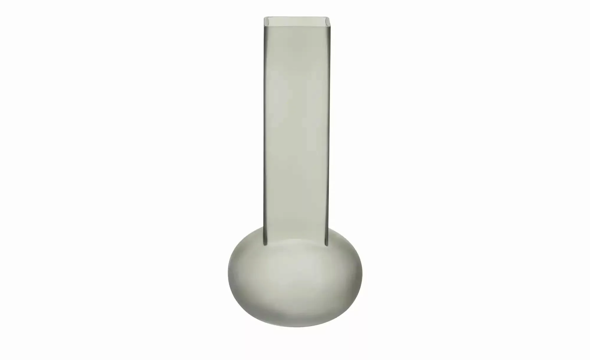 HOME STORY Vase   ¦ grau ¦ Glas ¦ Maße (cm): H: 34  Ø: 16 Accessoires > Vas günstig online kaufen