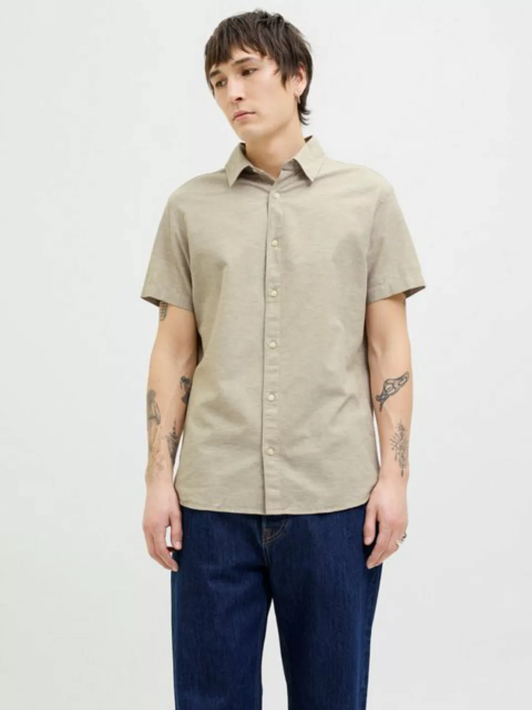 Jack & Jones Kurzarmhemd "JJEBREEZE SHIRT SS SN", mit Hemdkragen günstig online kaufen