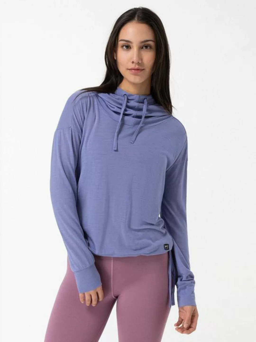 SUPER.NATURAL Hoodie für Damen aus Merino W FUNNEL HOODIE leichtes Longslee günstig online kaufen