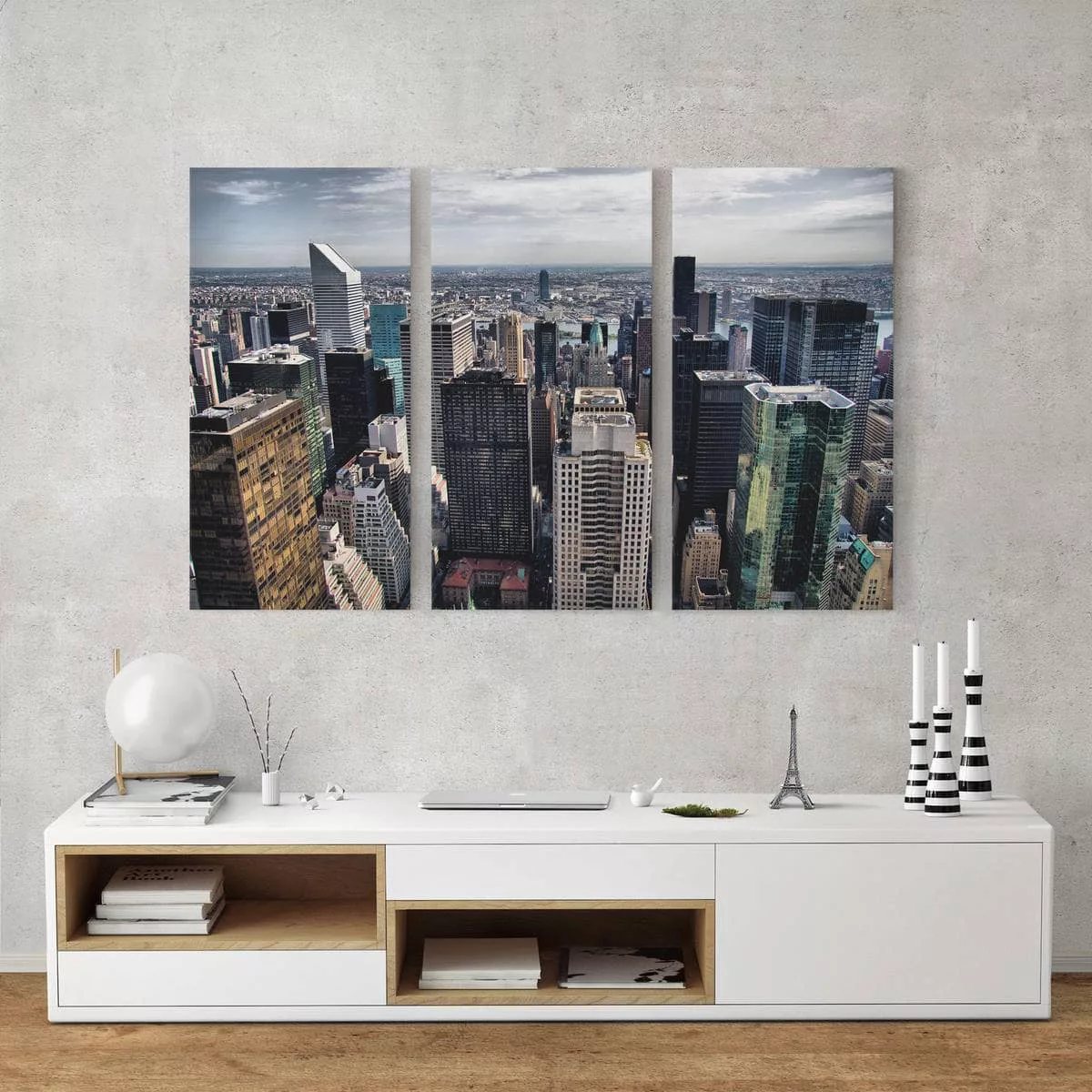 3-teiliges Leinwandbild Architektur & Skyline - Querformat Mitten in New Yo günstig online kaufen