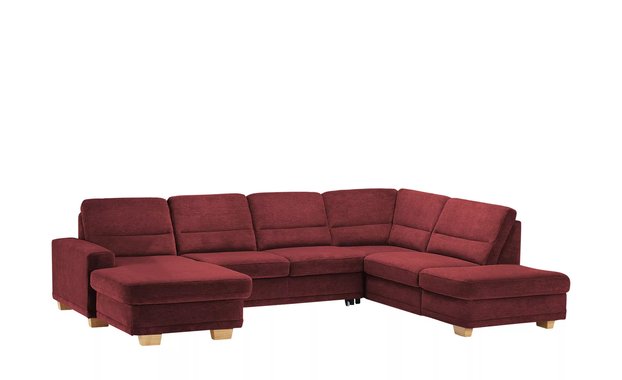 meinSofa Wohnlandschaft aus Mikrofaser Marc ¦ rot ¦ Maße (cm): B: 311 H: 85 günstig online kaufen