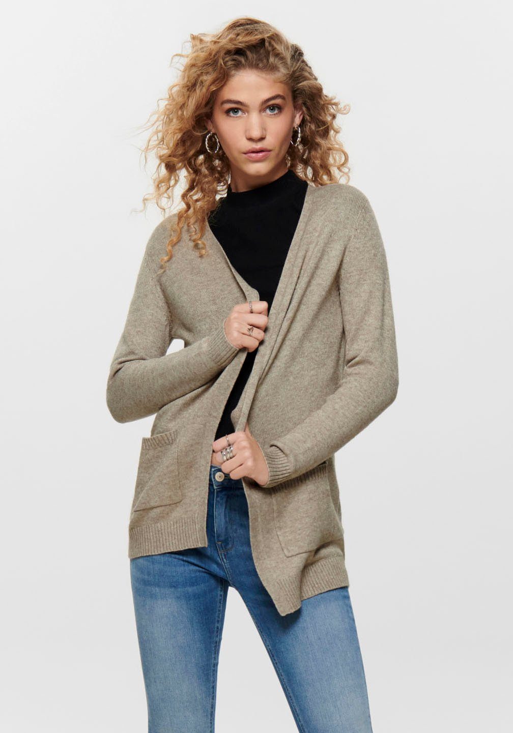 ONLY Cardigan Only Damen Strick-Jacke offen günstig online kaufen