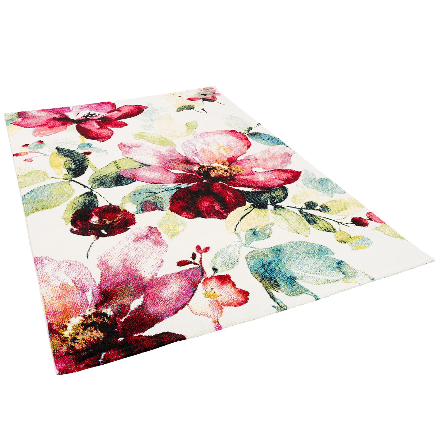 Pergamon Designer Teppich Brilliant Blumen Bunt 120x170cm günstig online kaufen