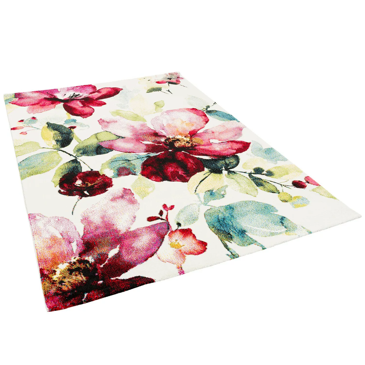 Pergamon Designer Teppich Brilliant Blumen Bunt 140x200cm günstig online kaufen