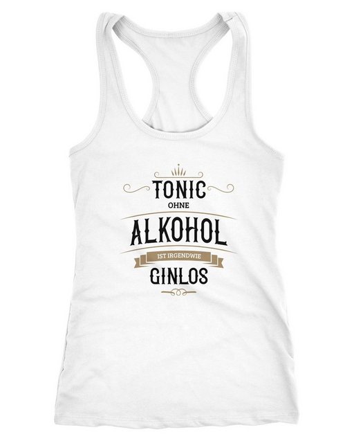 MoonWorks Tanktop Damen Tanktop Tonic ohne Alkohol ist irgendwie Ginlos Rac günstig online kaufen