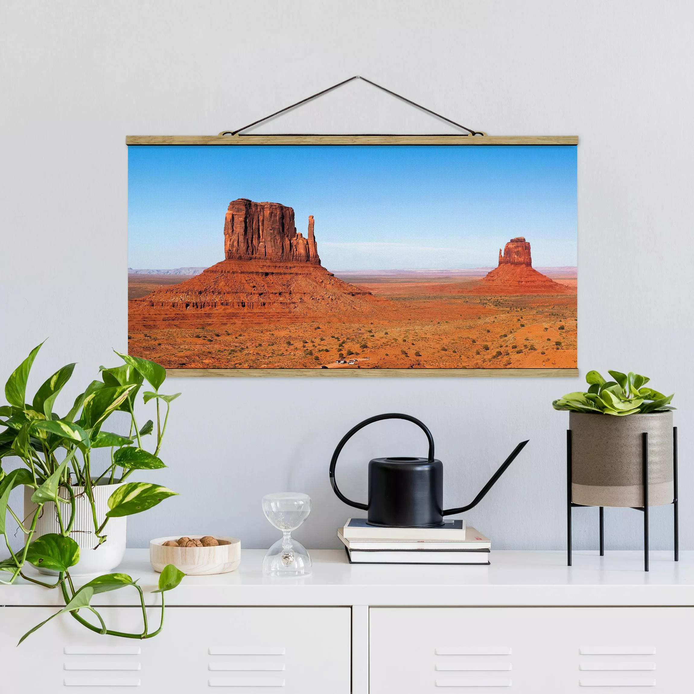 Stoffbild Landschaft mit Posterleisten - Querformat Rambling Colorado Plate günstig online kaufen