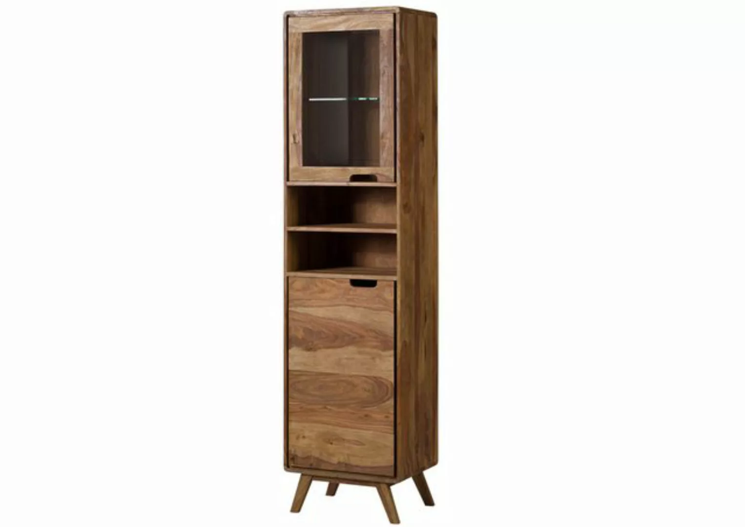 Massivmoebel24 Dreh-/Schwebetürenschrank (Sheesham 50x35x193 natur sandgest günstig online kaufen