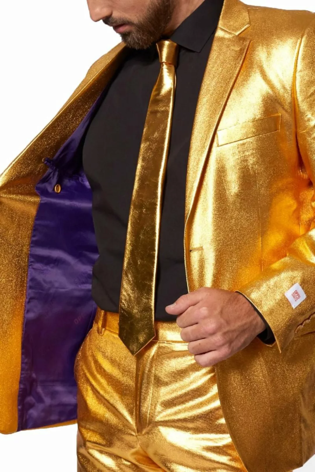 Opposuits Anzug Groovy Gold Going for Gold: Bling-Bling zum Anziehen günstig online kaufen