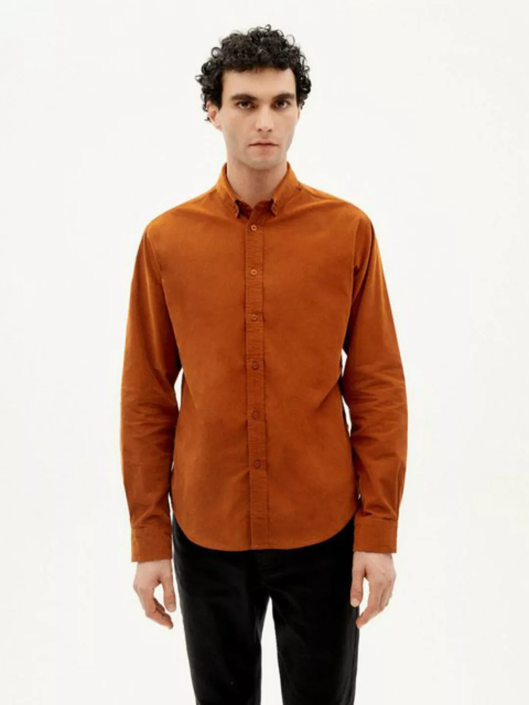 Thinking Mu Langarmhemd Microcorduroy Ant Shirt günstig online kaufen