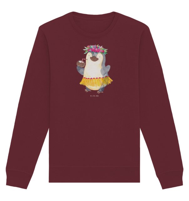 Mr. & Mrs. Panda Longpullover Größe M Pinguin Kokosnuss - Burgundy - Gesche günstig online kaufen