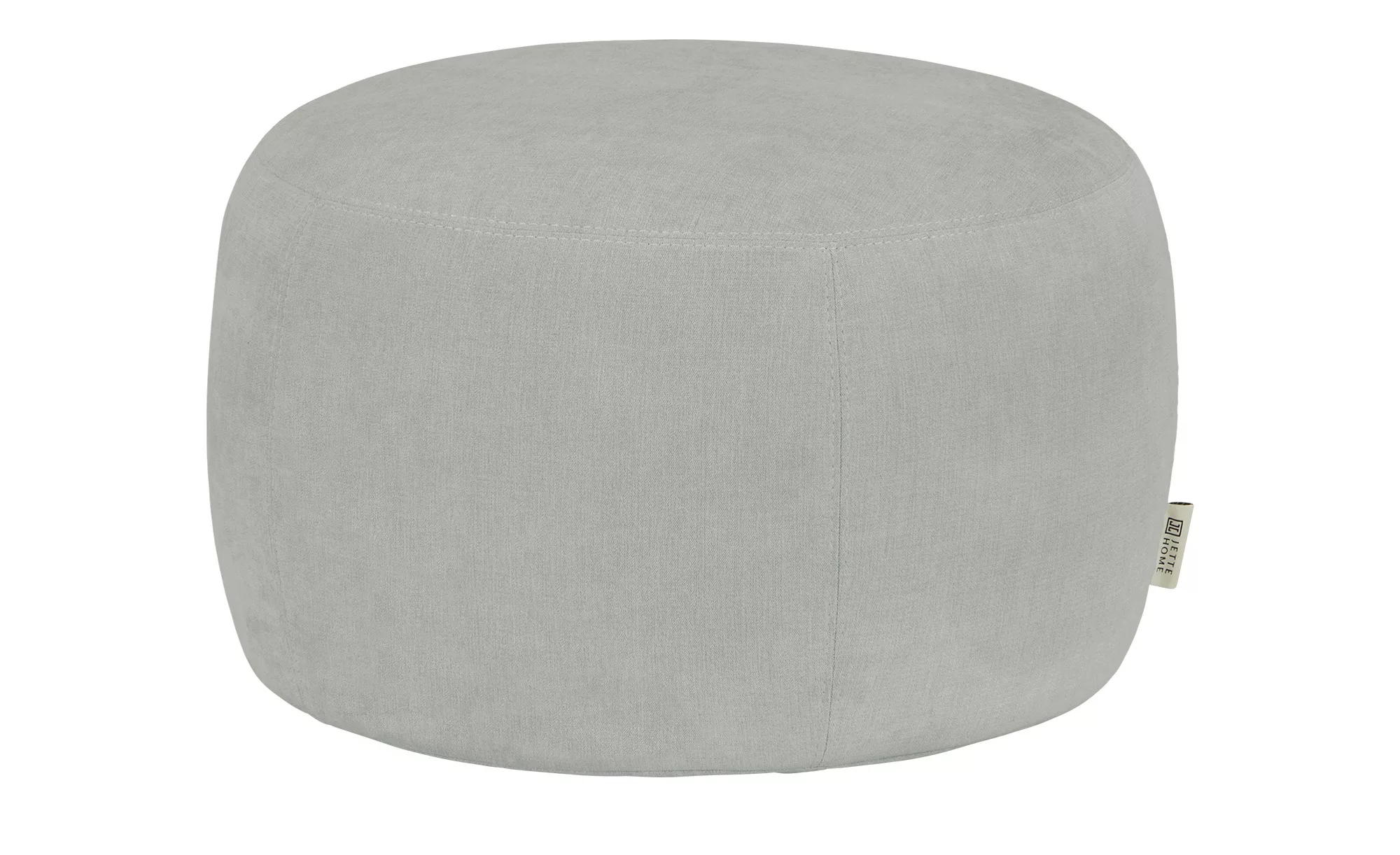 Jette Home Hocker  Jette Round ¦ silber ¦ Maße (cm): H: 40  Ø: 60 Polstermö günstig online kaufen