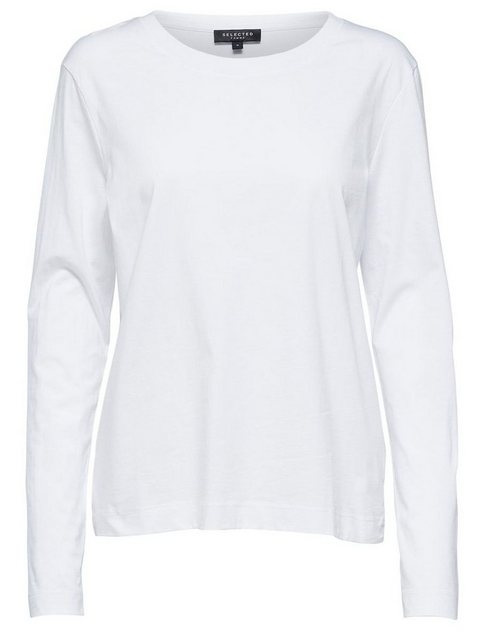 SELECTED FEMME T-Shirt Longsleeve Shirt Basic Sweater SLFSTANDARD Dünner Pu günstig online kaufen