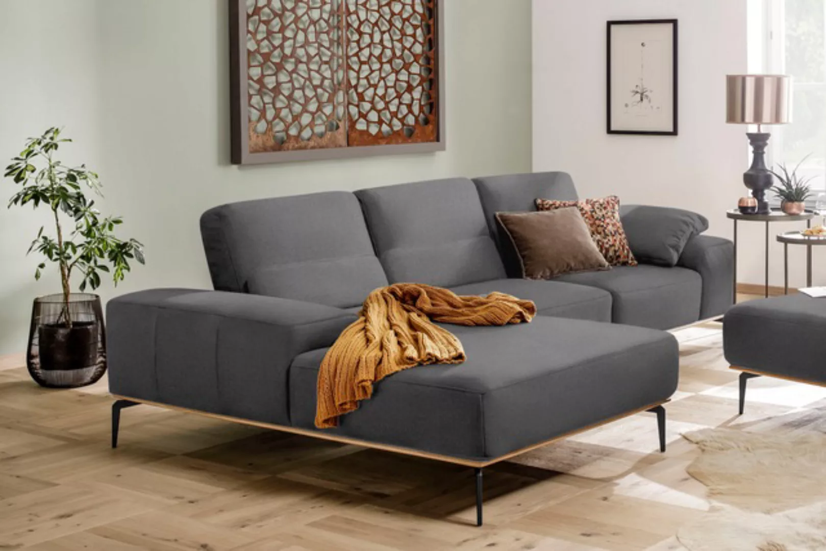 W.SCHILLIG Ecksofa "run, Designsofa mit tollem Sitzkomfort, bequem, L-Form" günstig online kaufen