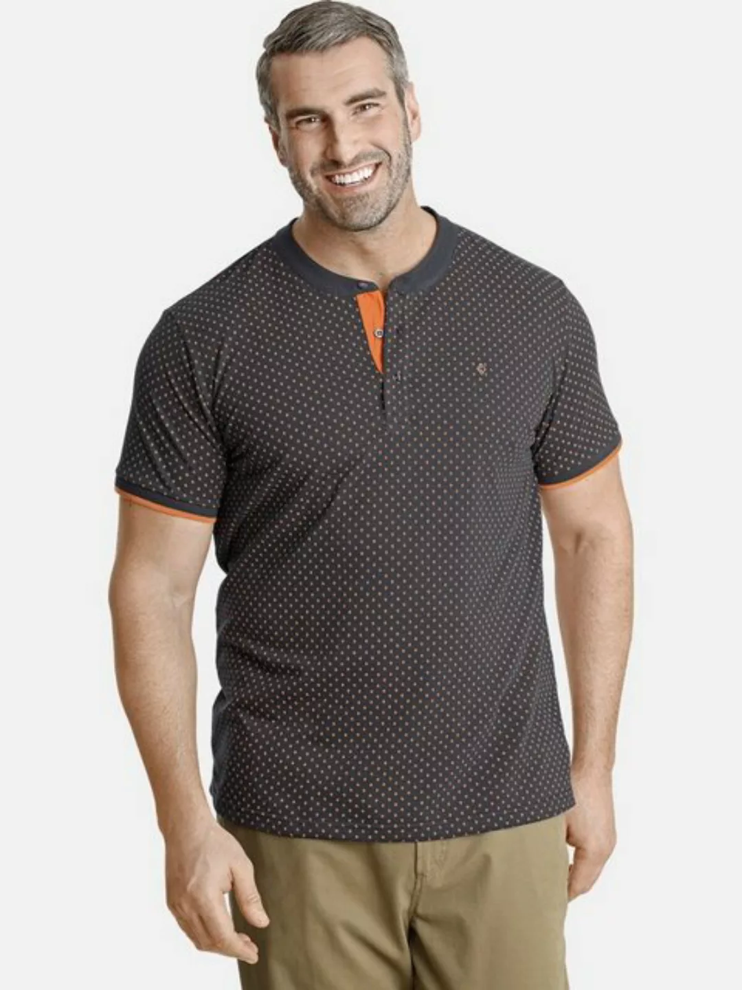 Charles Colby T-Shirt DUKE COLIN in minimal Rautendesign günstig online kaufen