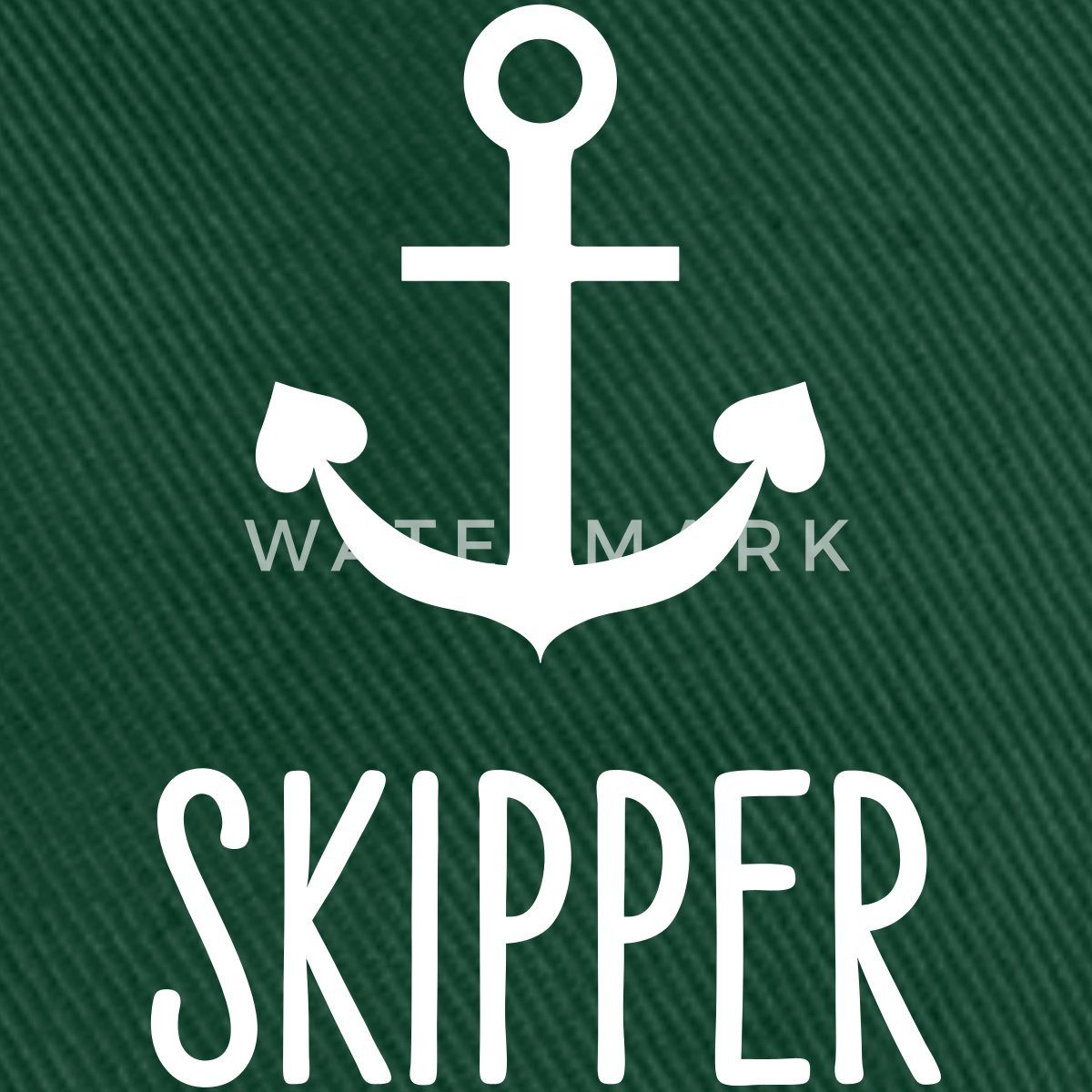 Spreadshirt Baseball Cap Skipper Kapitän Anker günstig online kaufen