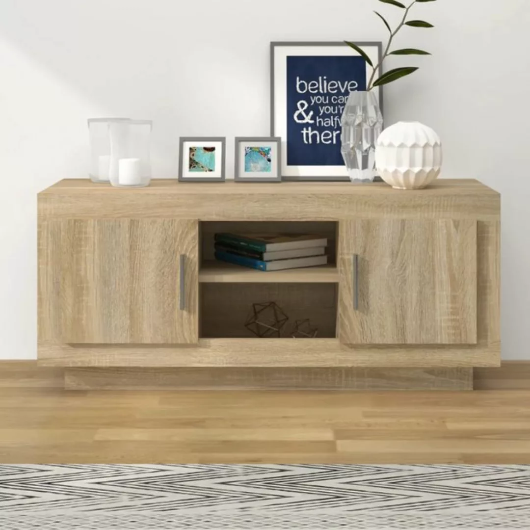 vidaXL TV-Schrank TV-Schrank Sonoma-Eiche 102x35x45 cm Spanplatte Sideboard günstig online kaufen