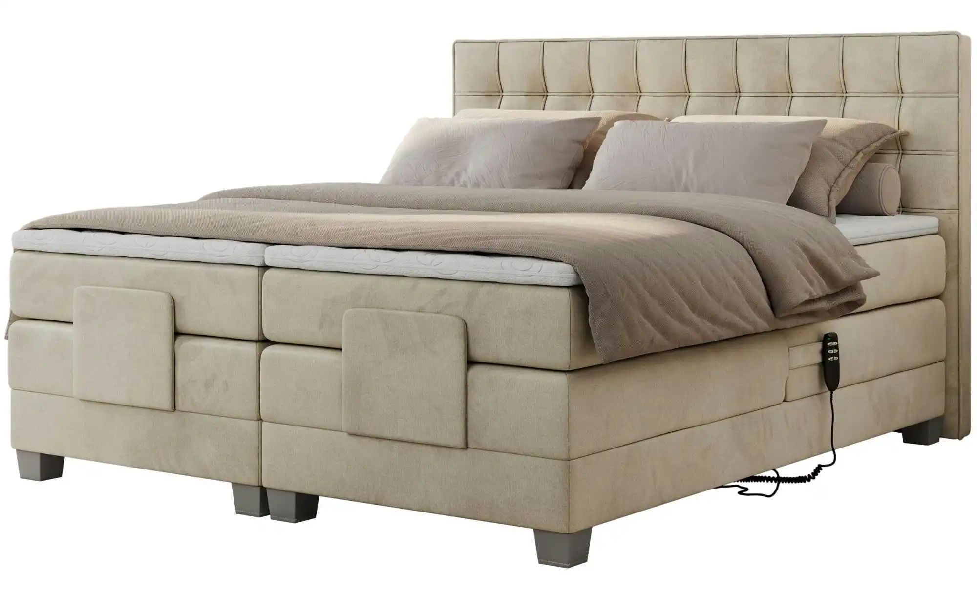 Motor Boxspringbett mit Bettkasten Elektro ¦ beige ¦ Maße (cm): B: 188 H: 1 günstig online kaufen