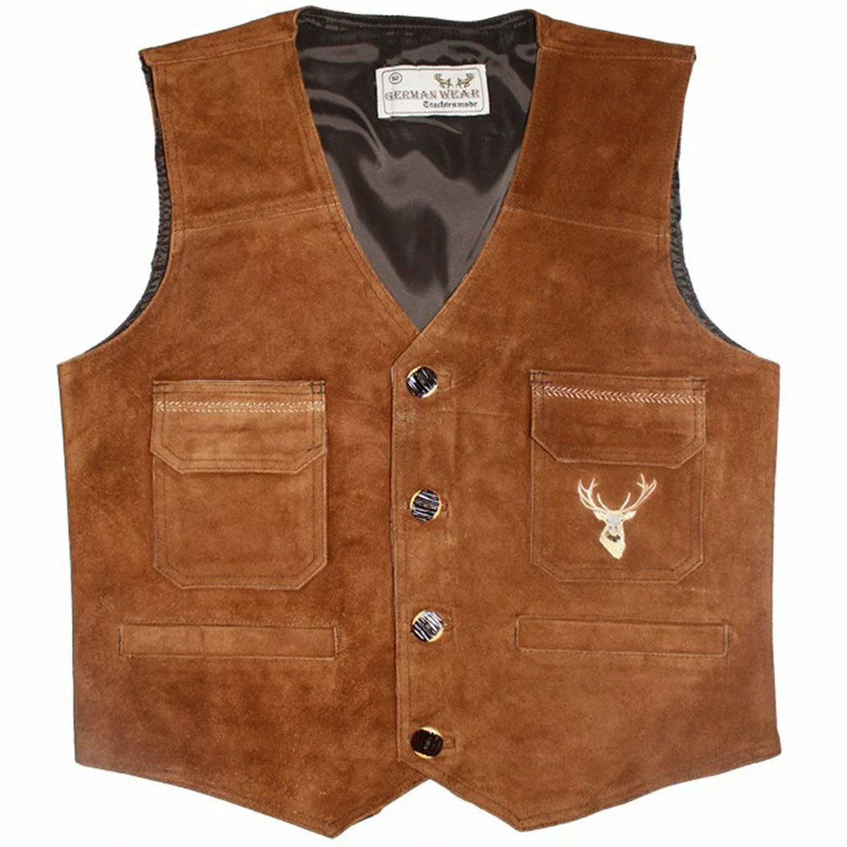 German Wear Trachtenweste GW653 Kastanien Trachten günstig online kaufen