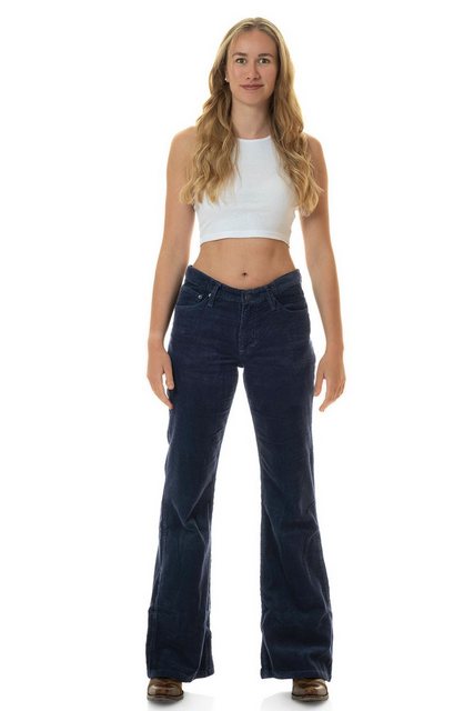 Comycom Cordhose Damen Bootcut navy blau günstig online kaufen