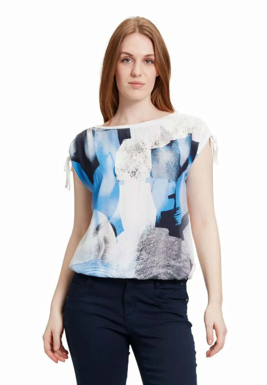 Betty&Co Kurzarmshirt Betty & Co Casual-Shirt mit Print (1-tlg) Druck günstig online kaufen