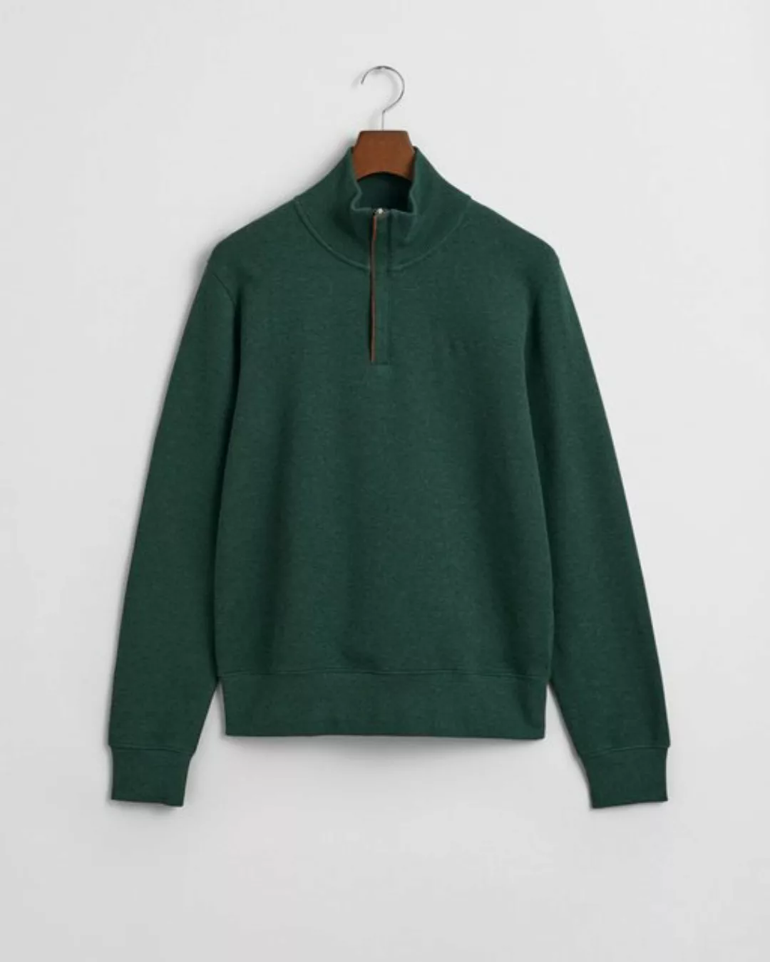 Gant Sweatshirt SACKER RIB HALF ZIP, TARTAN GREEN günstig online kaufen