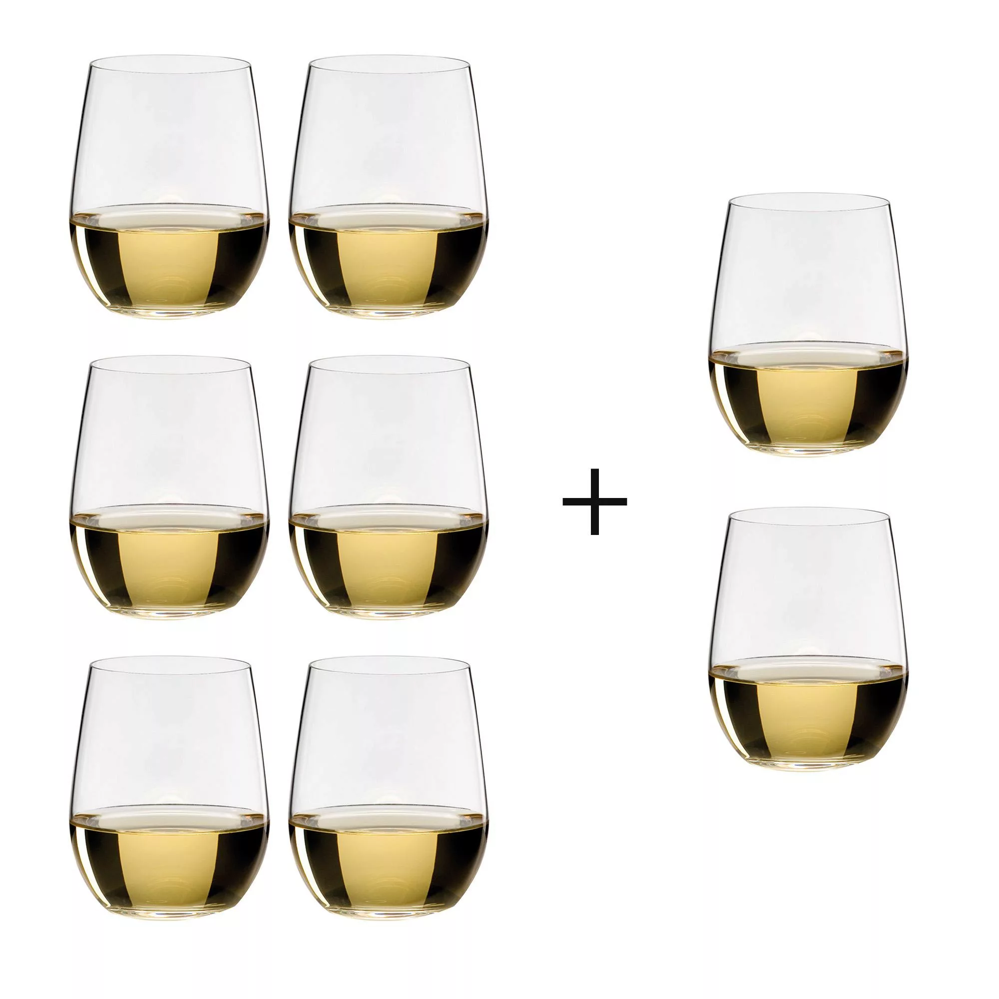 Riedel - O Wine Viognier/Chardonnay Weinglas 6+2 gratis - transparent/H 9,6 günstig online kaufen