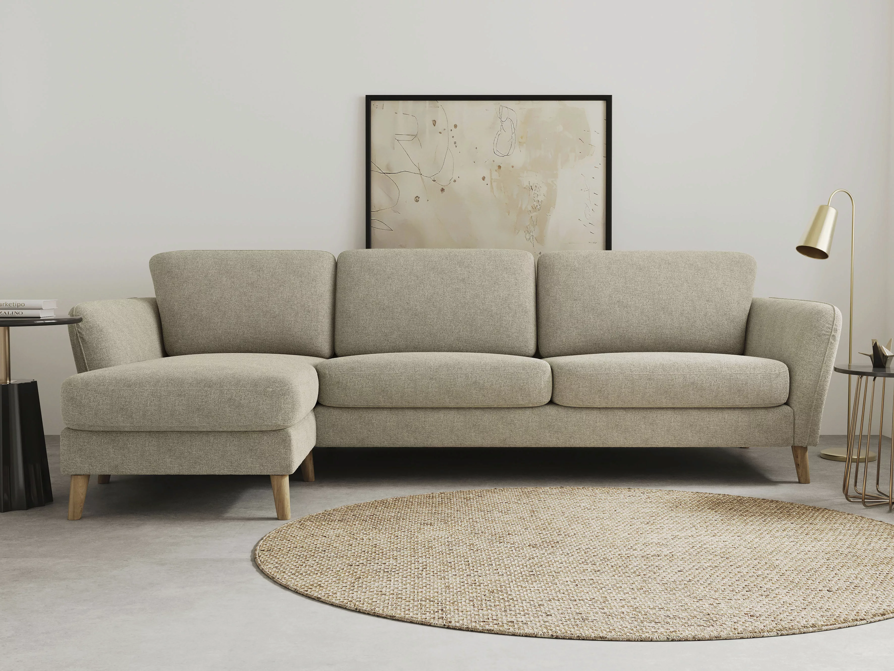 Home affaire Ecksofa "MARSEILLE (279/152cm),L-Form, Rec. rechts/links, vers günstig online kaufen