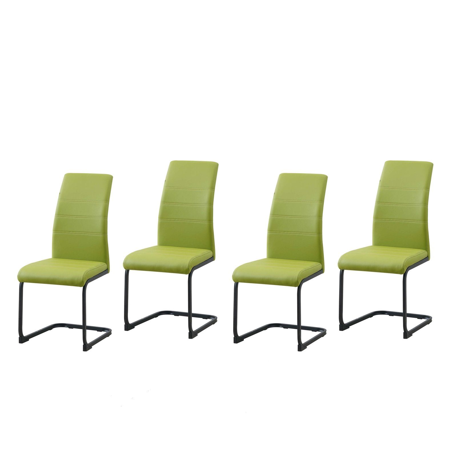 HTI-Living Freischwinger Schwingstuhl SallyP PU Grün günstig online kaufen