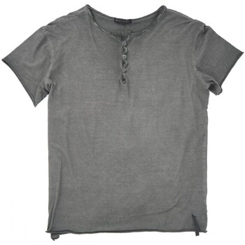 Never Enough  T-Shirts & Poloshirts Grnes verblasstes T-Shirt mit V-Ausschn günstig online kaufen