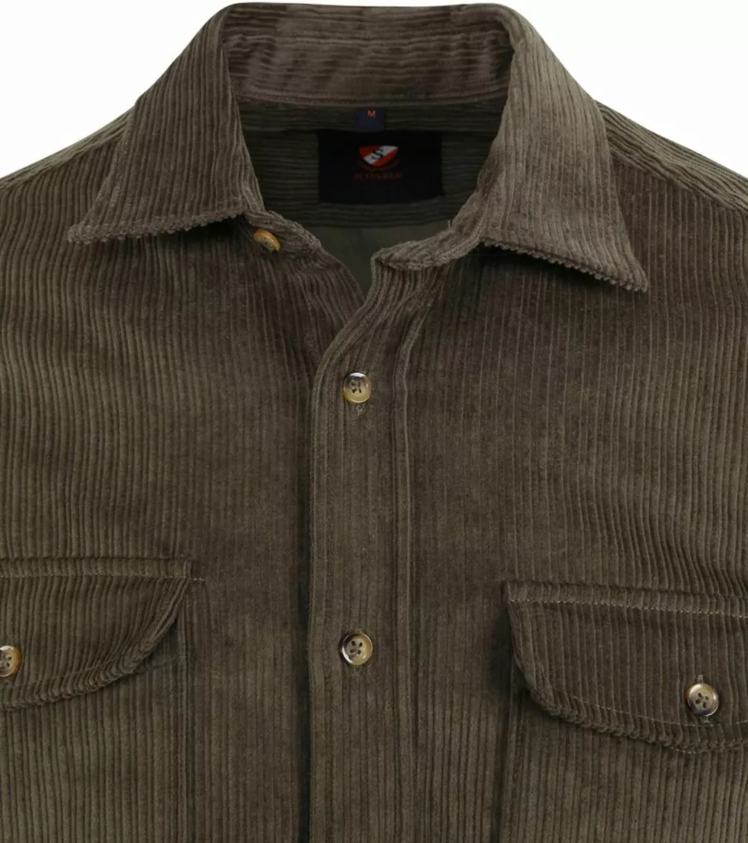 Suitable Überhemd Corduroy Dunkelgrün - Größe S günstig online kaufen