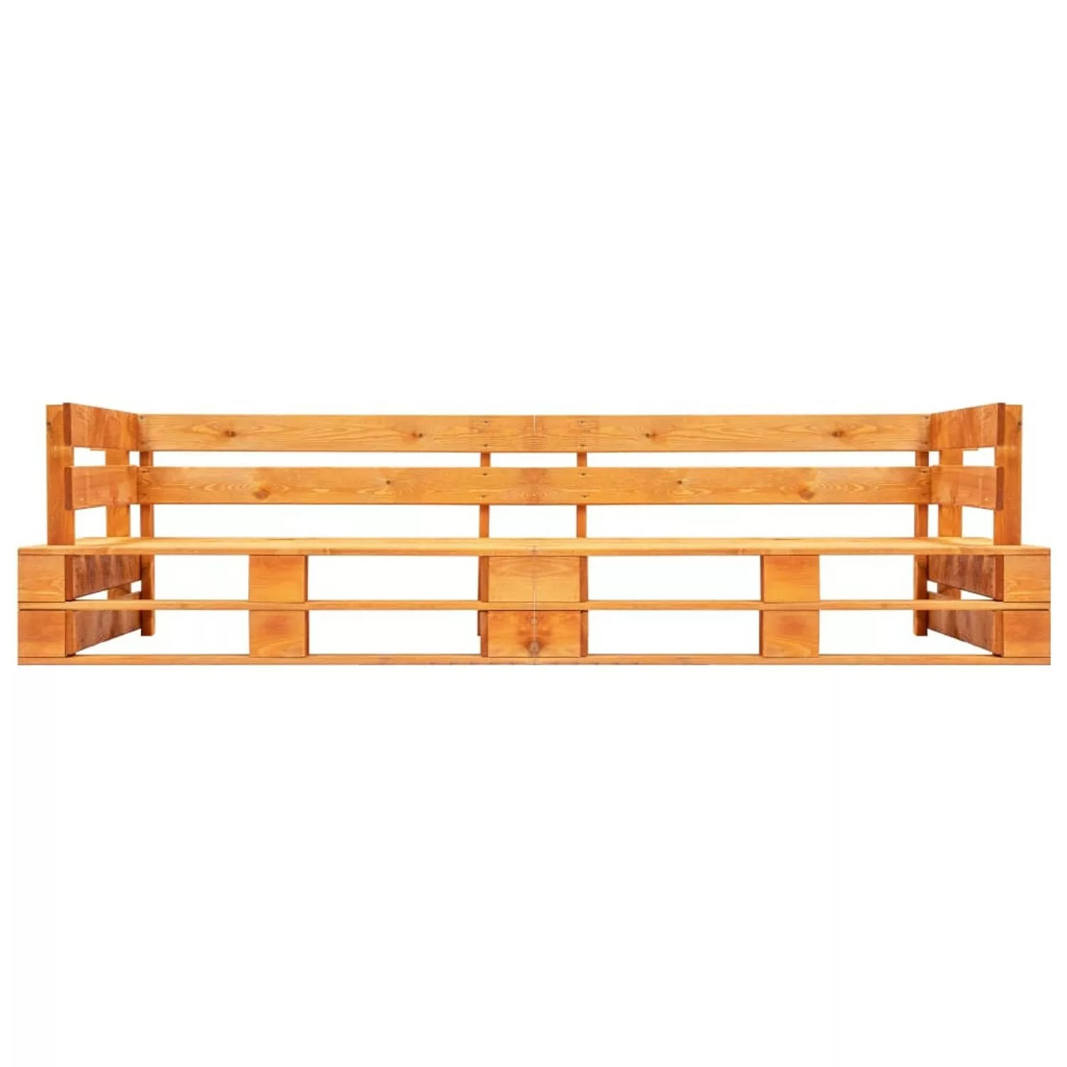 Garten-palettensofa 2-sitzer Honigbraun Holz günstig online kaufen