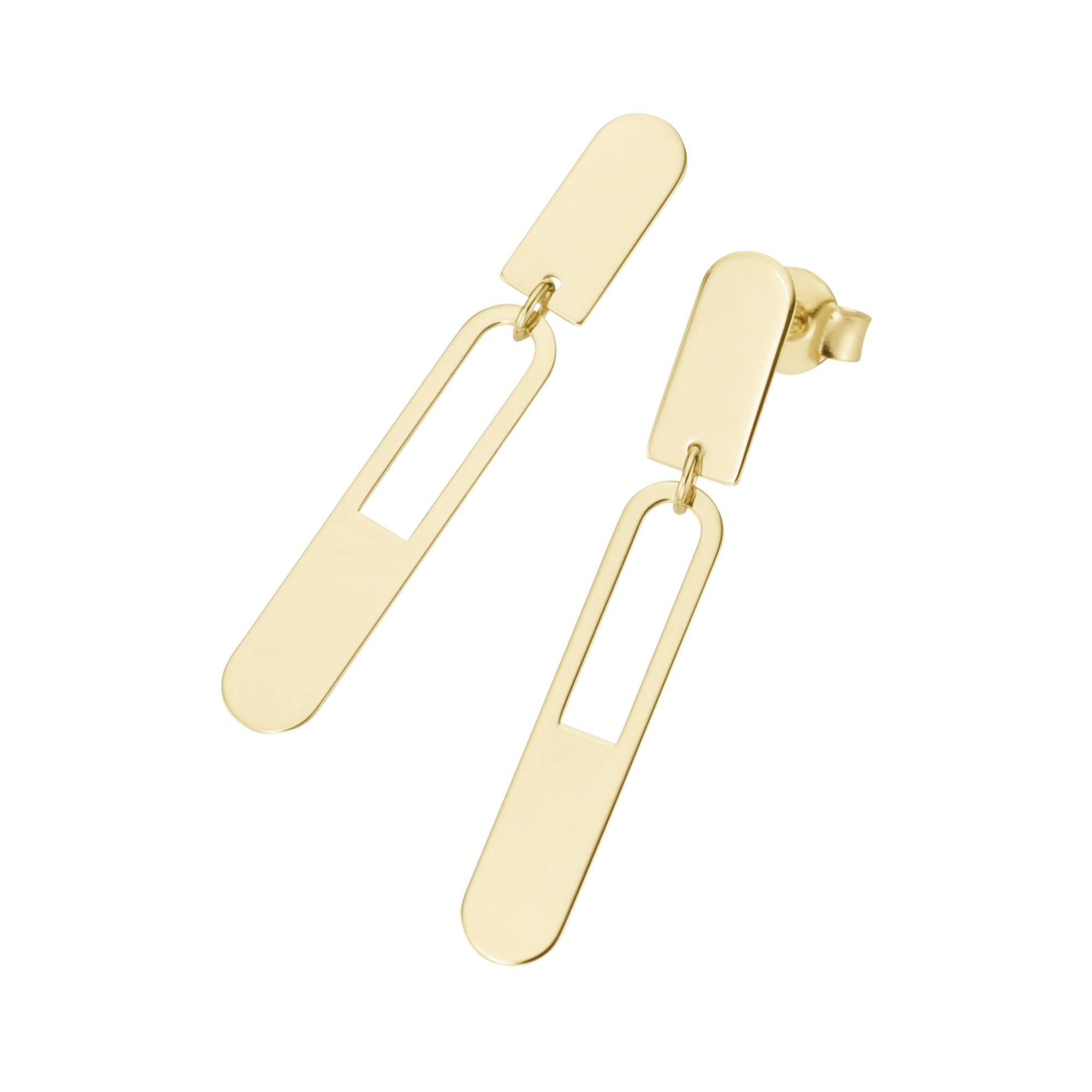 Luigi Merano Paar Ohrstecker "mit Cut-Out-Muster, Gold 375" günstig online kaufen