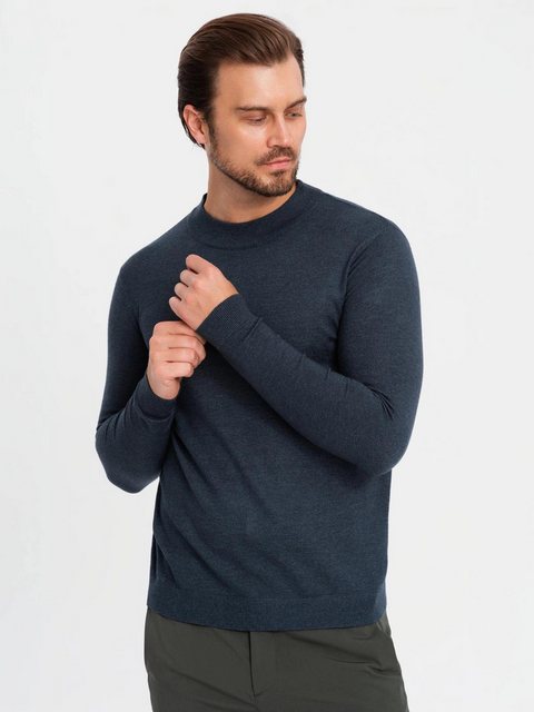 OMBRE Rollkragenpullover Herren Strickhalbkragenpullover mit Viskose günstig online kaufen