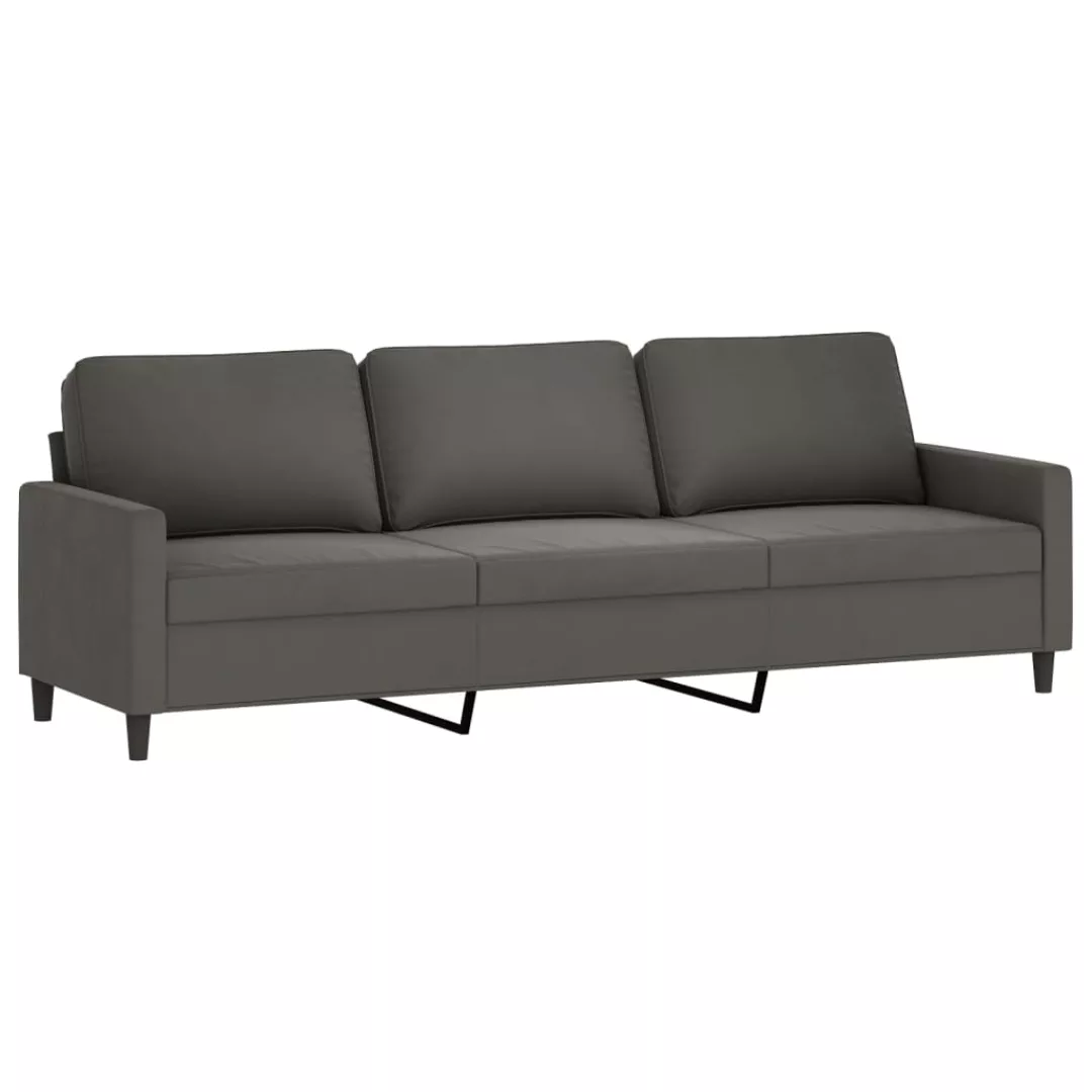 Vidaxl 3-sitzer-sofa Dunkelgrau 210 Cm Samt günstig online kaufen