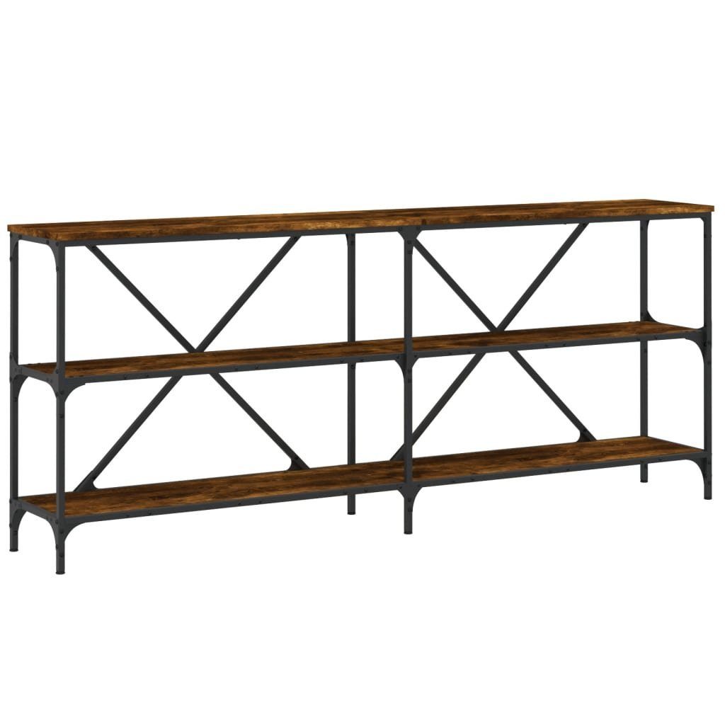 vidaXL Beistelltisch Konsolentisch Räuchereiche 180x30x75 cm günstig online kaufen