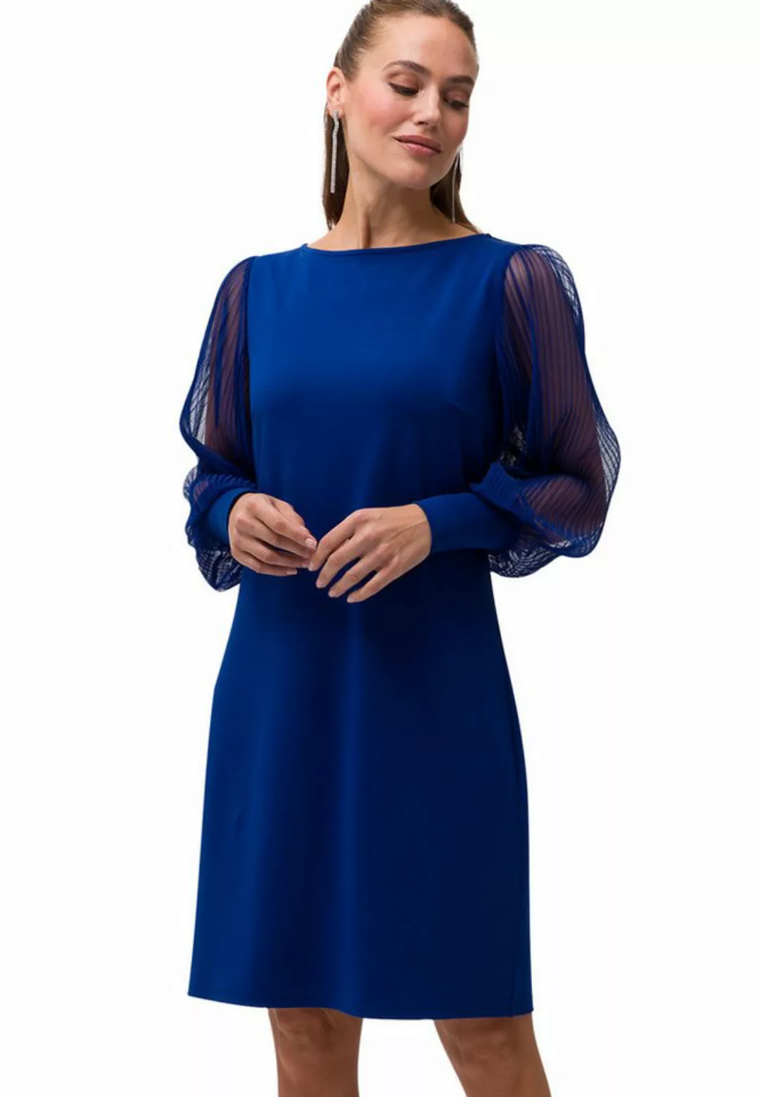 Zero Jerseykleid zero Jerseykleid mit transparenten Ärmeln günstig online kaufen