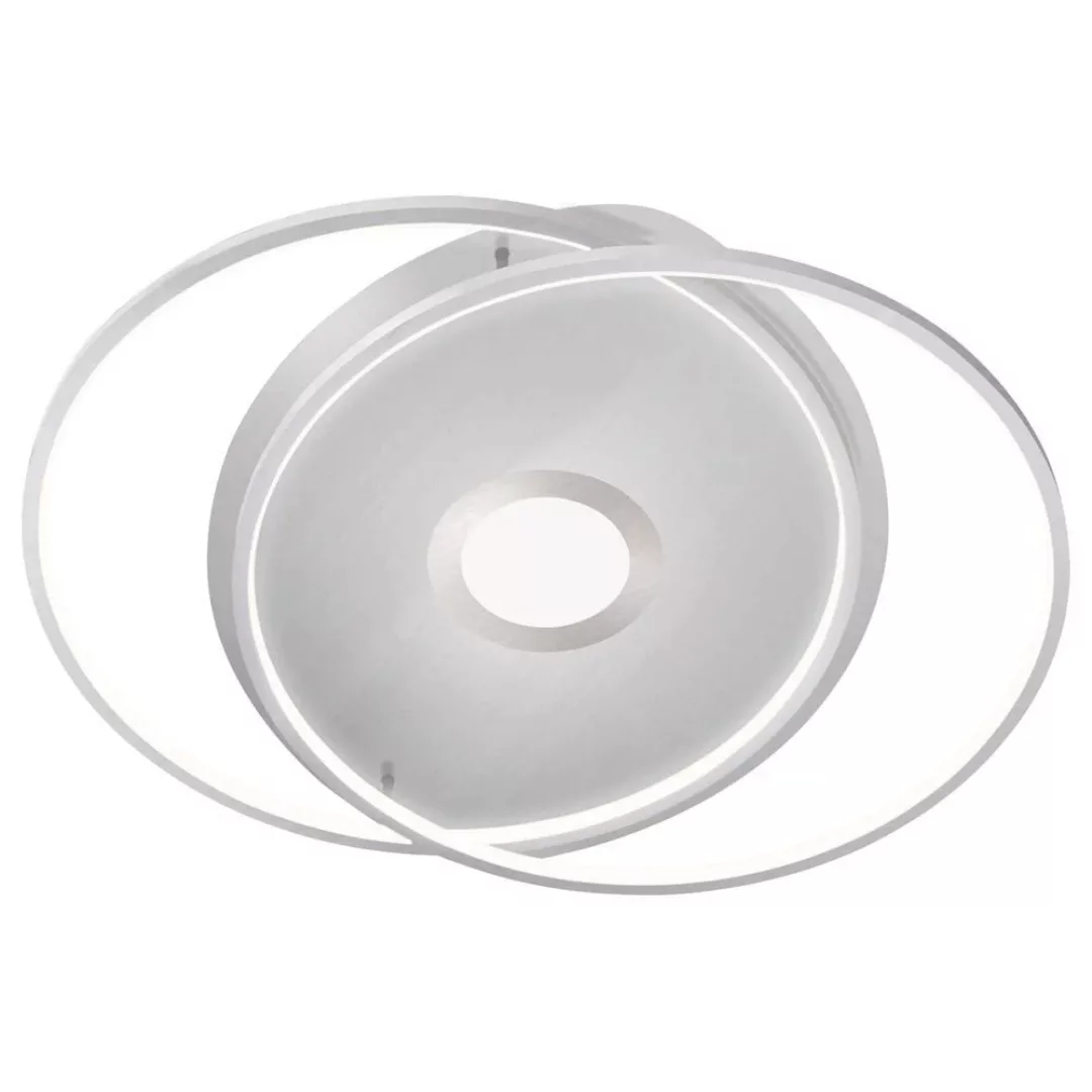 Q-Smart LED Deckenleuchte Q-Amira in Silber 40W 4900lm günstig online kaufen