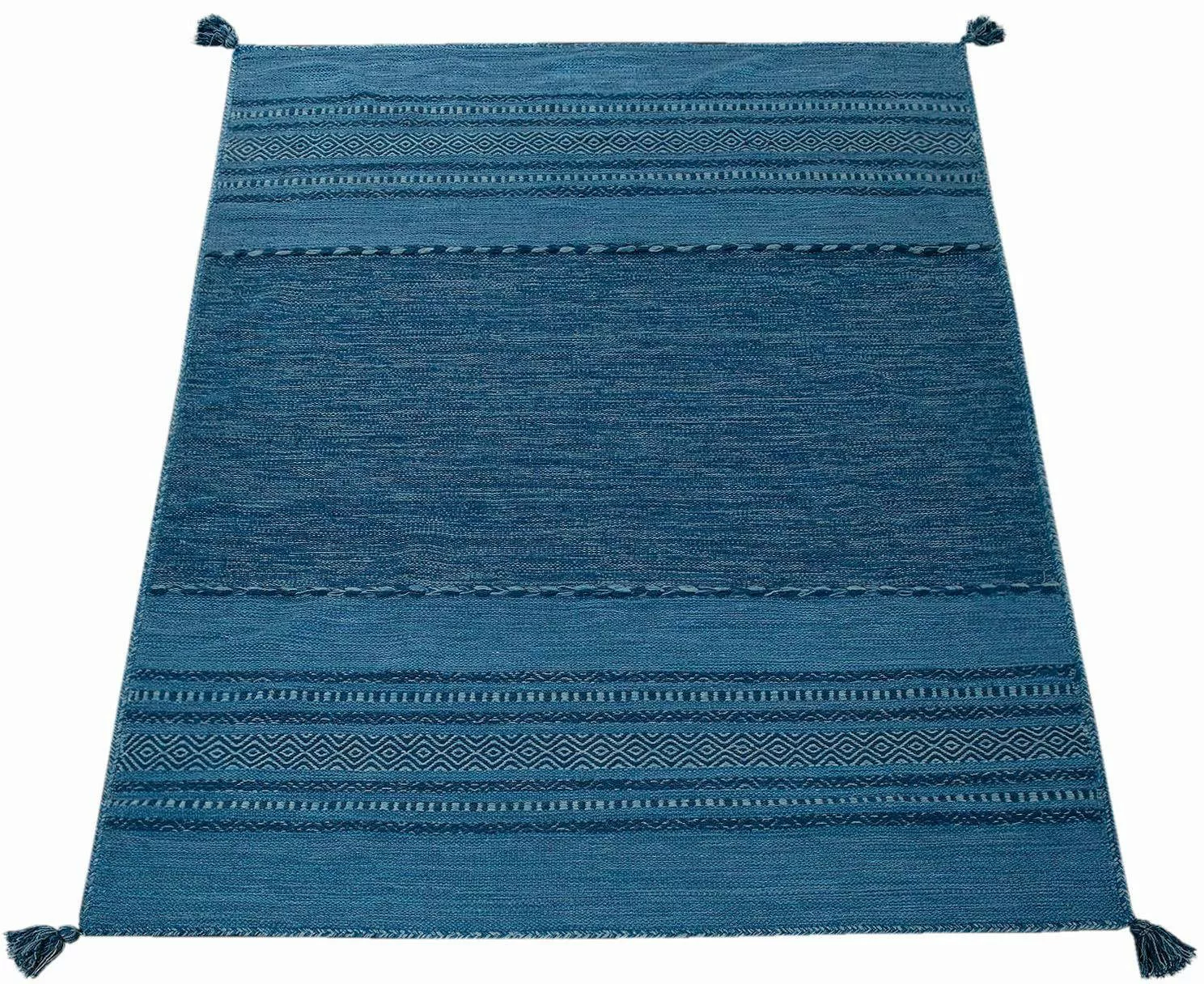 Paco Home Teppich »Kilim 217«, rechteckig, 12 mm Höhe, handgewebter Wendete günstig online kaufen