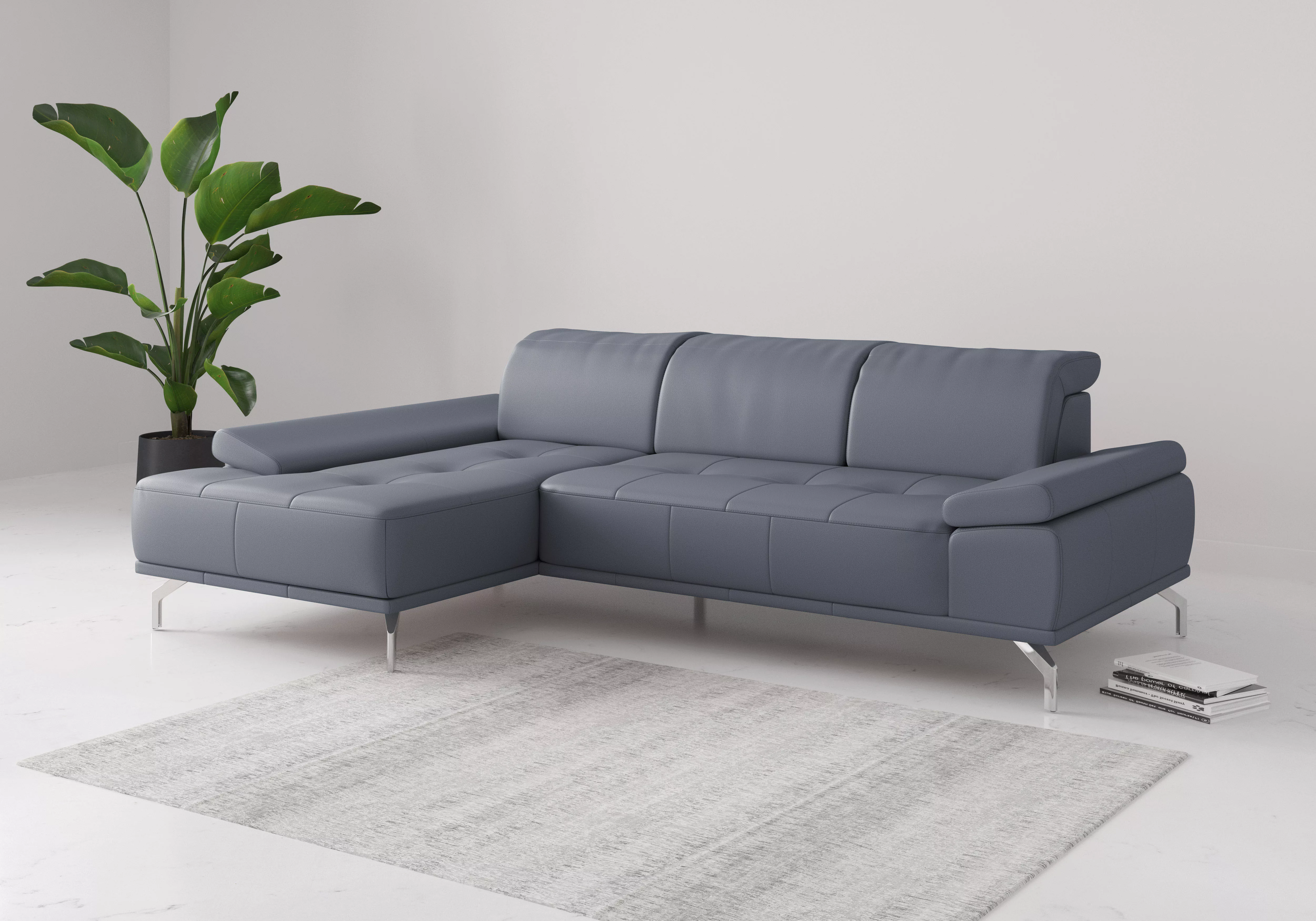 Places of Style Ecksofa "Caluna", Inkl.Sitztiefenverstellung, wahlweise mit günstig online kaufen