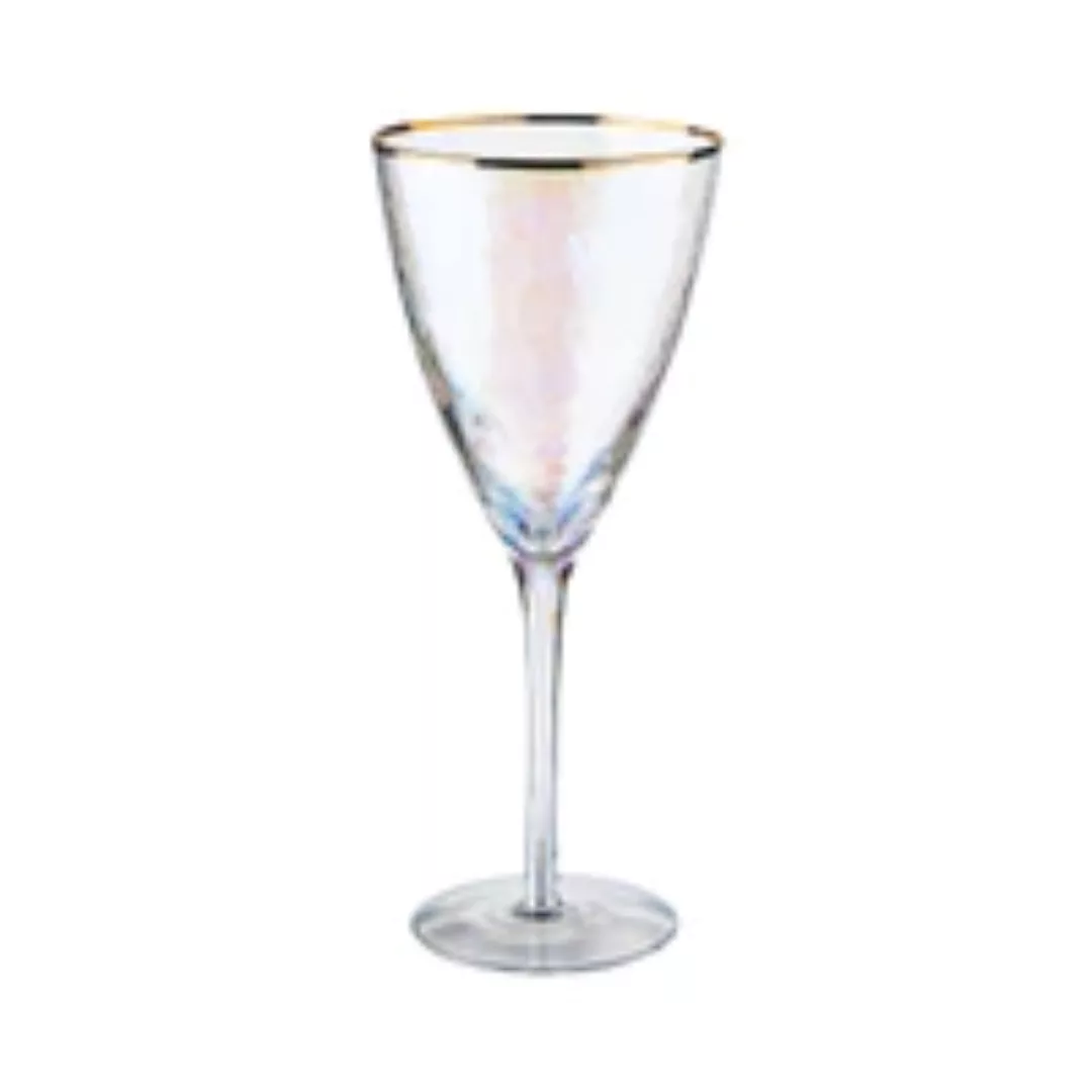 SMERALDA Weinglas mit Goldrand 400ml günstig online kaufen