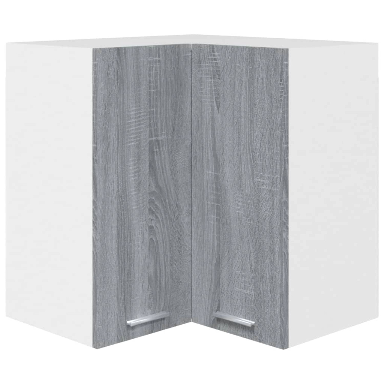 vidaXL Unterschrank Eck-Hängeschrank Grau Sonoma 57x57x60 cm Holzwerkstoff günstig online kaufen