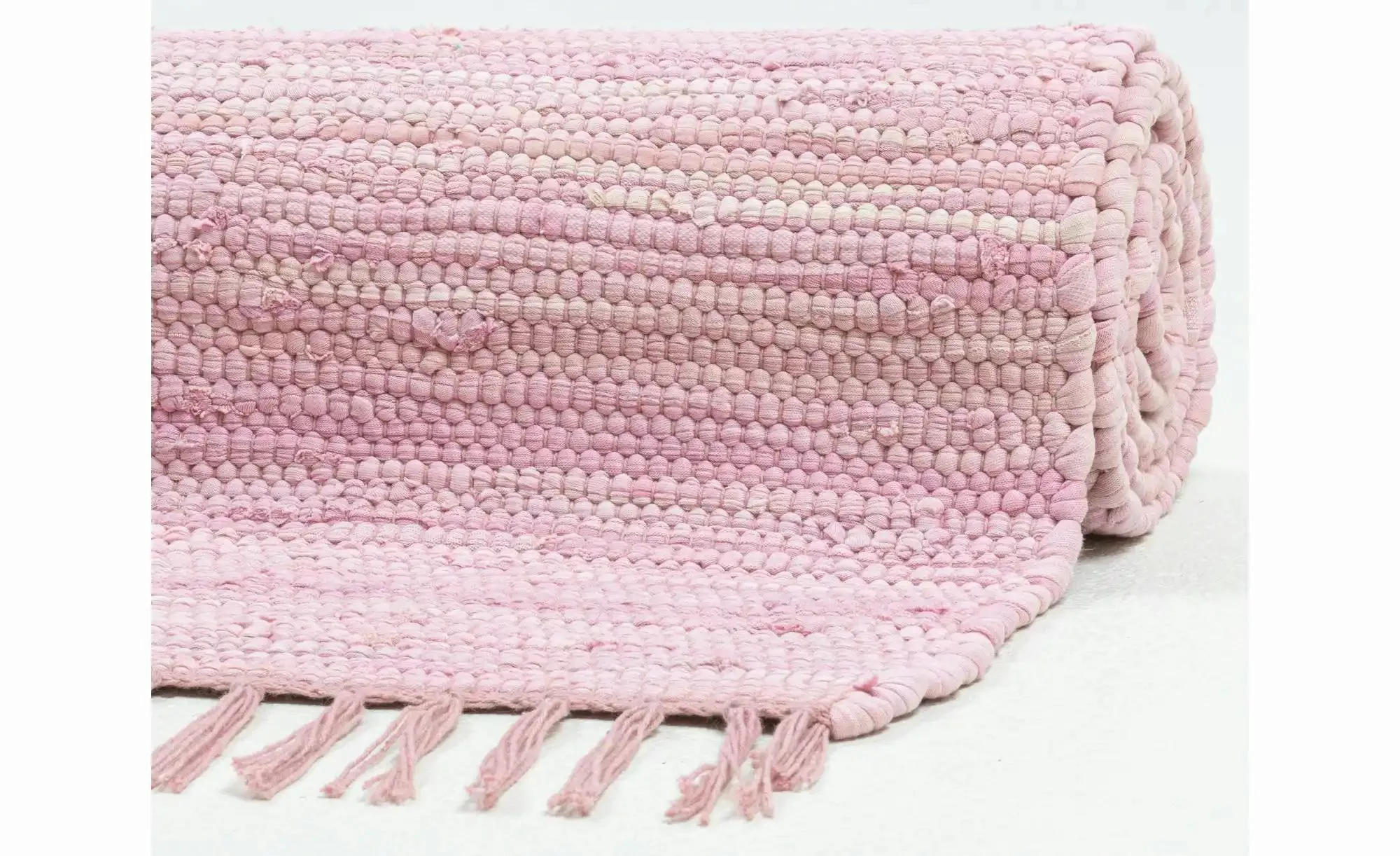 THEKO Teppich  Happy Co ¦ rosa/pink ¦ Baumwolle ¦ Maße (cm): B: 70 H: 0,5 T günstig online kaufen