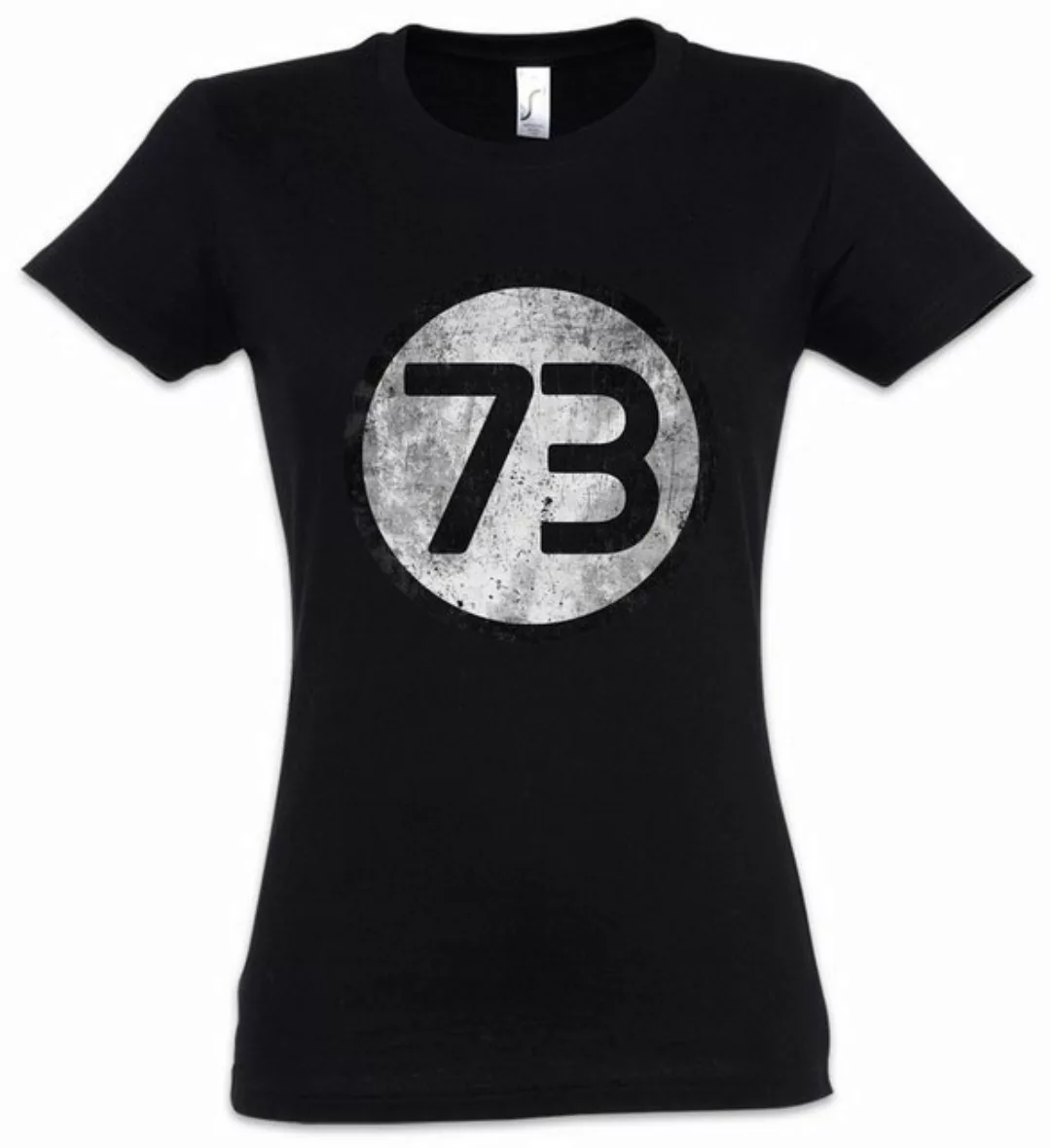 Urban Backwoods Print-Shirt Black Number 73 The Logo Damen T-Shirt Big Shel günstig online kaufen